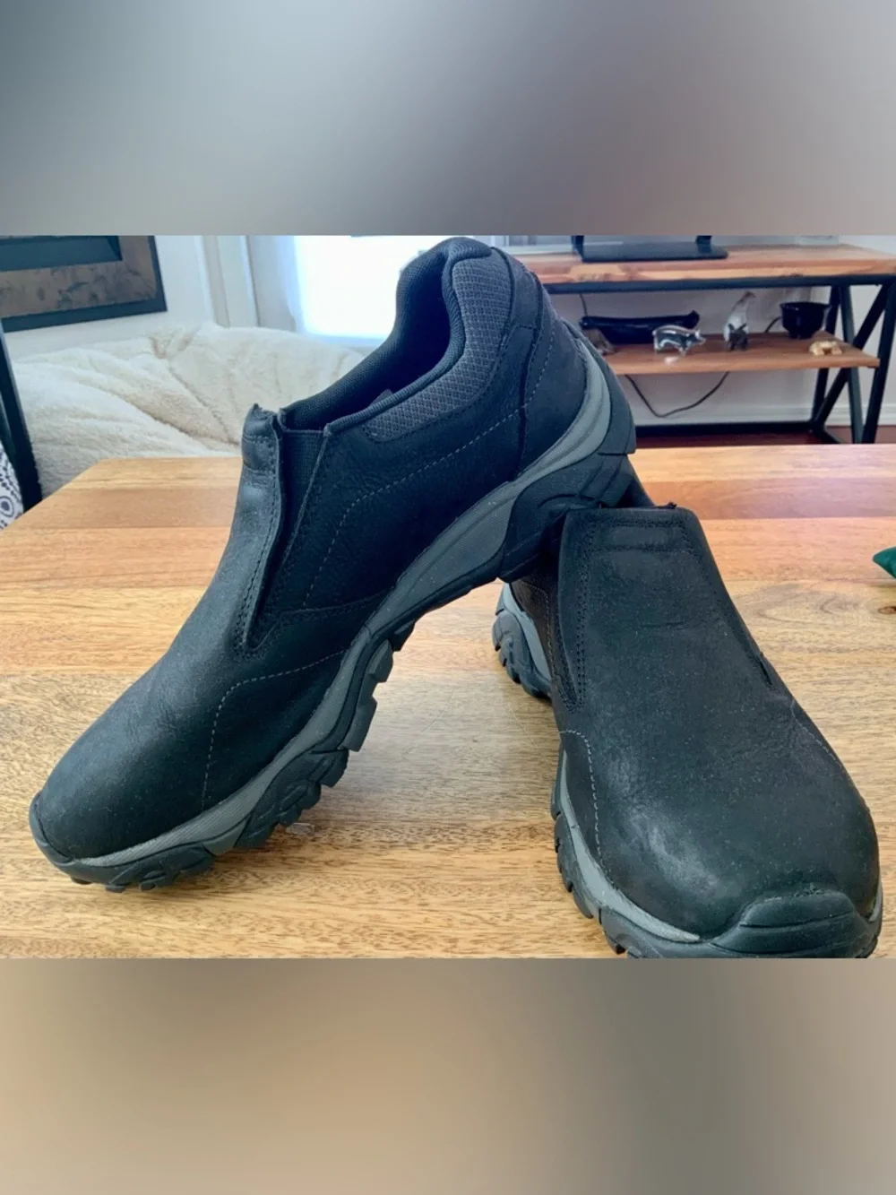 Merrell Men's Black Slip-On Outdoor Loafer - Picture 2 of 4